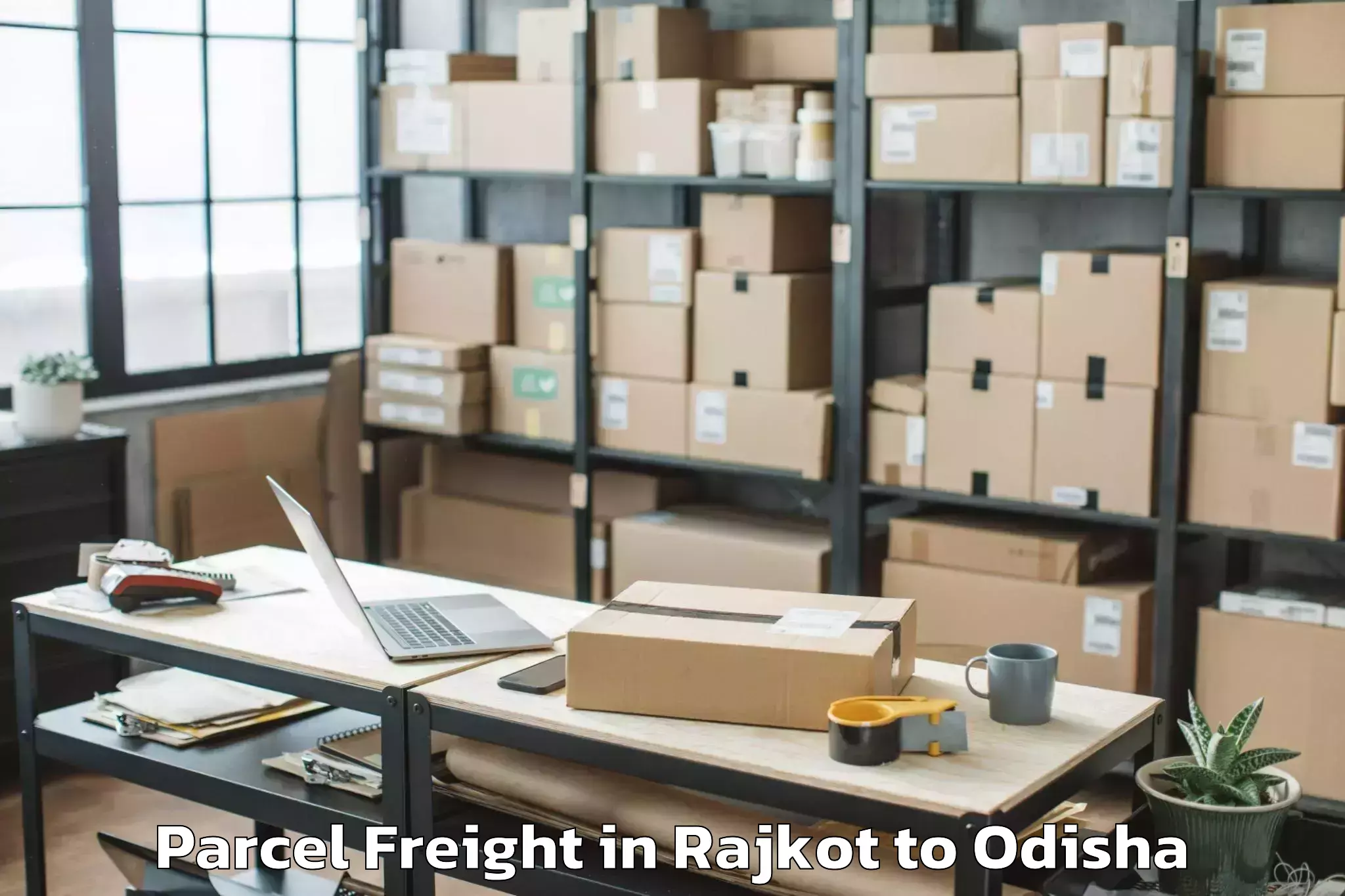 Easy Rajkot to Rourkela Parcel Freight Booking